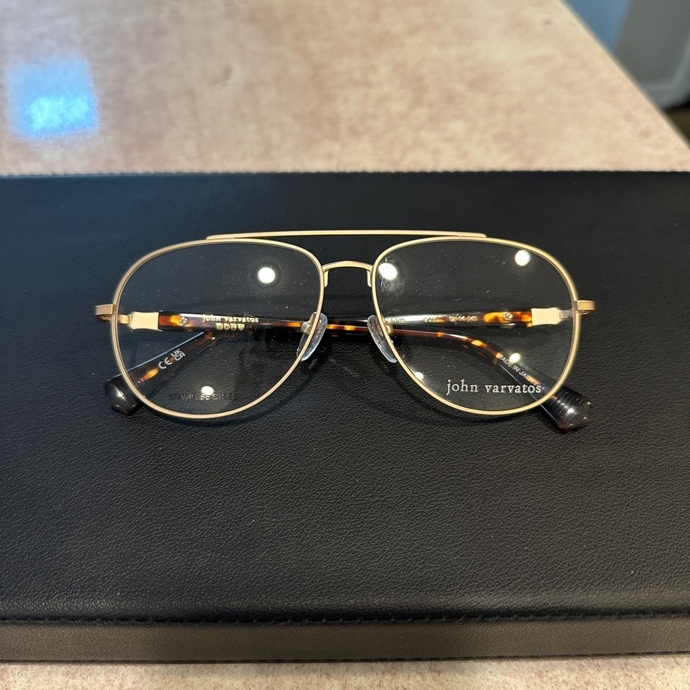 John Varvatos VJV192 57-14-145 Gold Glasses